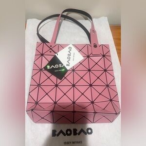 Brand New Baobao Issey Miyake matte Pink Lucent Geometric Tote Bag